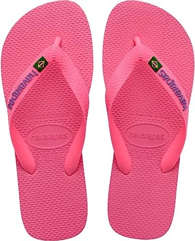 Havaianas Brasil Logo crystal rose