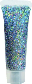 Eulenspiegel Körper Glitter Gel silber-juwel, 18ml