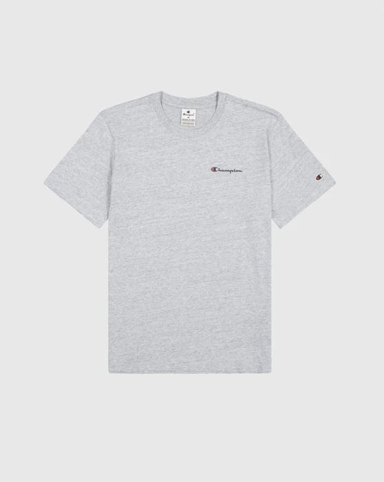 Champion Small Logo T-Shirt kurzarm grau (Herren)