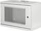 Digitus Professional SoHo-Line Wandschrank 7HE, unmontiert, Sicherheitsglastür, IP2X, grau, 400mm tief Vorschaubild