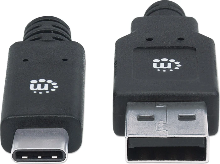 Manhattan USB 3.1 Typ C Gen1-Kabel 2.0m schwarz