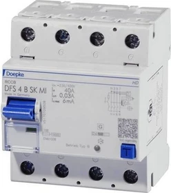 Doepke Fehlerstromschutzschalter DFS 4 040-4/0,03-B SK MI HD