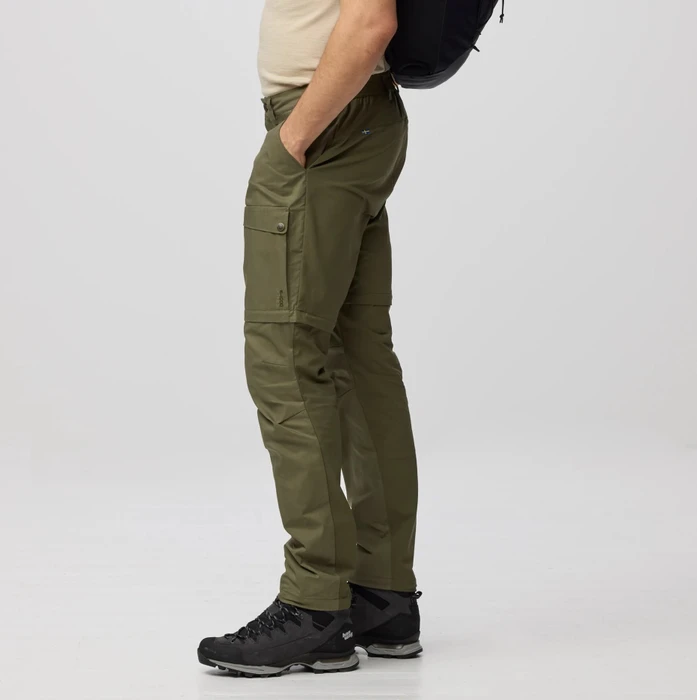 Fjällräven Abisko Hybrid Trail Zip-Off Hose lang laurel green (Herren)