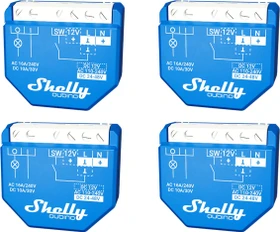 Shelly Qubino Wave 1, 1-Kanal, Unterputz, Schaltaktor, 4er-Pack