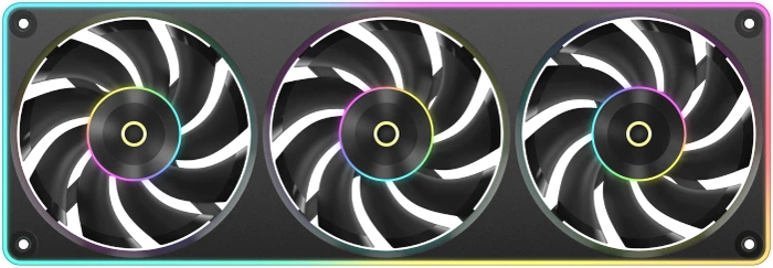 Ocypus Sigma F36 ARGB, schwarz, 3x 120mm
