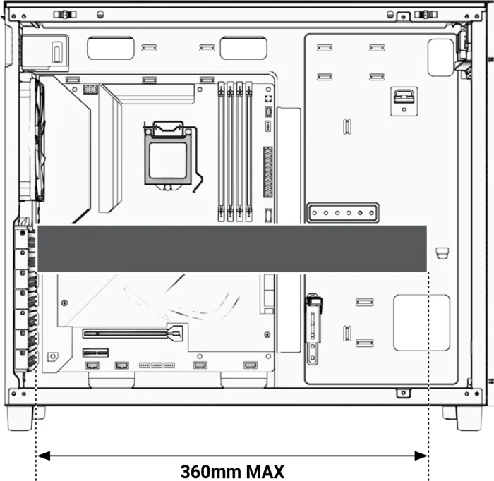 ASUS Prime AP303 TG, weiß, Glasfenster