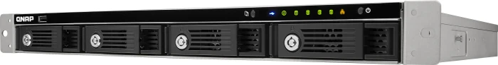 QNAP Turbo Station TS-453U-RP, 4GB RAM, 4x RJ-45 1000Base-T, 5x USB 3.0, 1HE