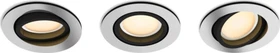 Philips Hue White Ambiance Milliskin Einbauleuchte rund 5W silber, 3 Stück