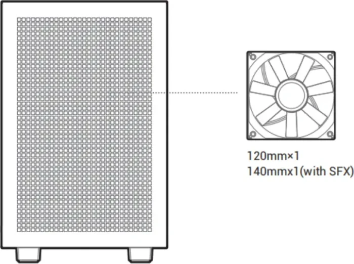 DeepCool CH160 Plus WH, weiß, Glasfenster