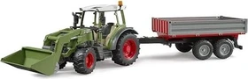 Bruder Fendt Vario 211 mit Frontlader und Bordwandanhänger