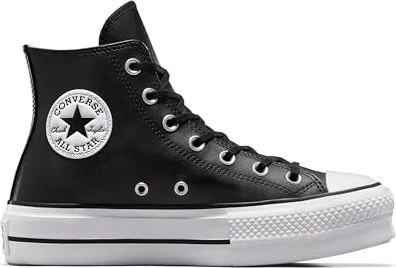 Converse Chuck Taylor All Star Lift Leather High Top schwarz/weiß (Damen)
