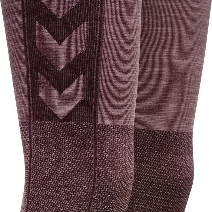 hummel CLEA Seamless Tight Hose lang fudge/woodrose melange (Damen)