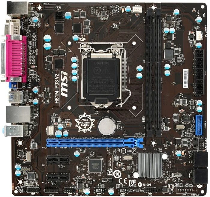 MSI H81M-P33 V2 (Intel 1150)