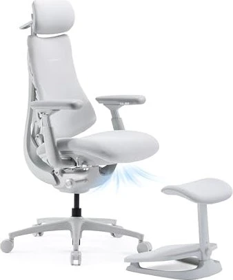 LiberNovo Omni Pro Airflow, Sitztiefe 45cm, inkl. Fußstütze, weiß