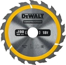 DeWalt DT1943 Kreissägeblatt 18Z, 190x1.7x30mm, 1 Stück