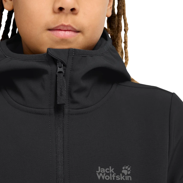 Jack Wolfskin Fourwinds Funktionsjacke schwarz (Junior)