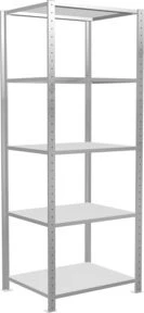 Schulte Lagertechnik Multiplus 150 Schwerlastregal 75x200x60cm lichtgrau
