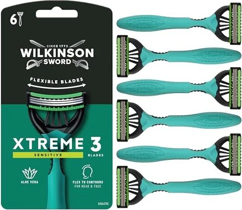 Wilkinson Sword Xtreme 3 Sensitive Einwegrasierer, 6 Stück