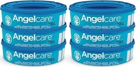 Angelcare Nachfüllkassette für Windeleimer blau,     6 Stück