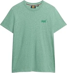 Superdry Organic Cotton Essential Logo T-Shirt kurzarm bright green grit (Herren)