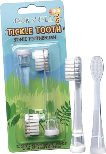 Jack n' Jill Tickle Tooth Kinder-Ersatzbürste, 2 Stück