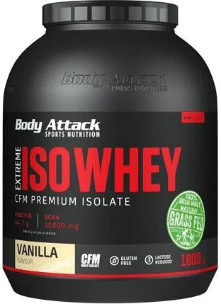 Body Attack Extreme Iso Whey Protein Banane 1.8kg