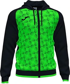 Joma Supernova III mit Kapuze Trainingsjacke schwarz/neongrün (Herren)