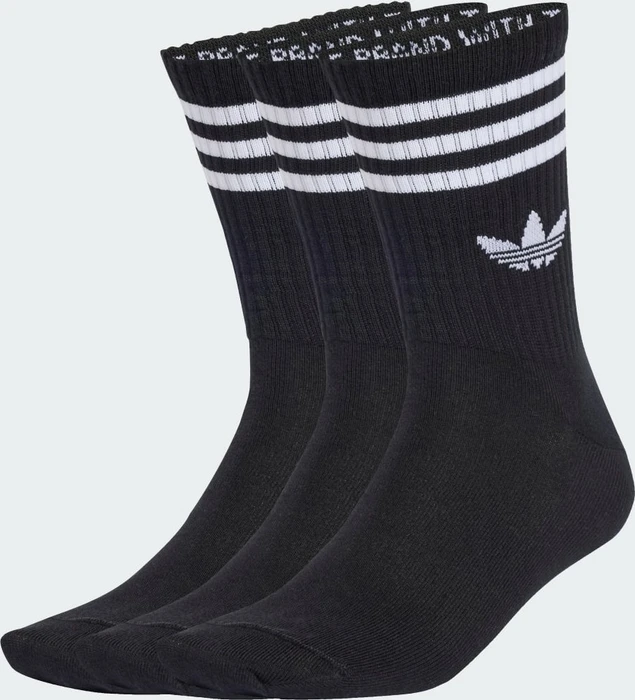 adidas 3-Streifen Crew Socken schwarz, 3 Paare