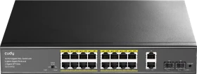 Cudy GS20 Rackmount Gigabit Switch, 18x RJ-45, 2x SFP, 120W PoE+ (GS1018PS2)