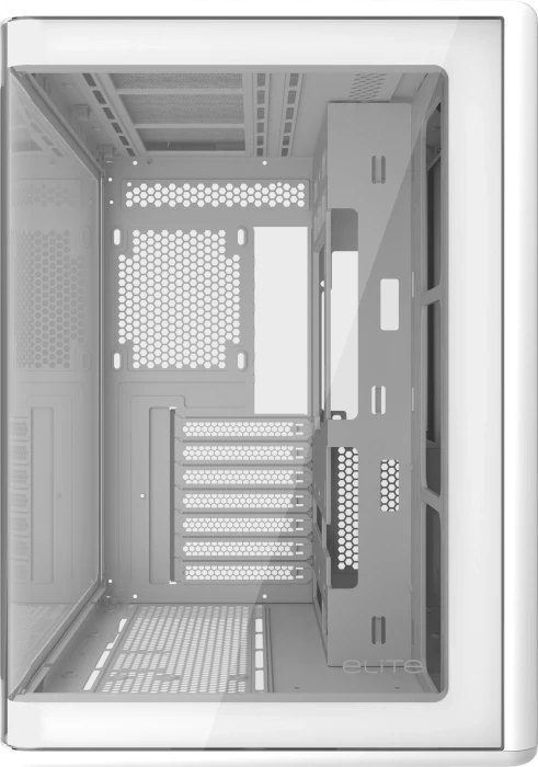 Cooler Master Elite 600 White, weiß, inkl. 4x Lüfter, Glasfenster