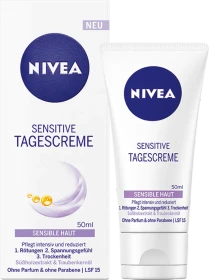 Nivea Sensitive Tagescreme LSF15, 50ml