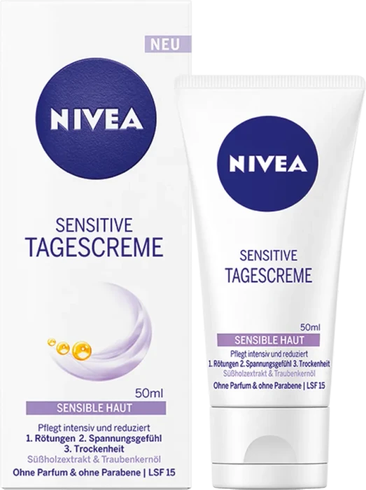 Nivea Sensitive Tagescreme LSF15, 50ml