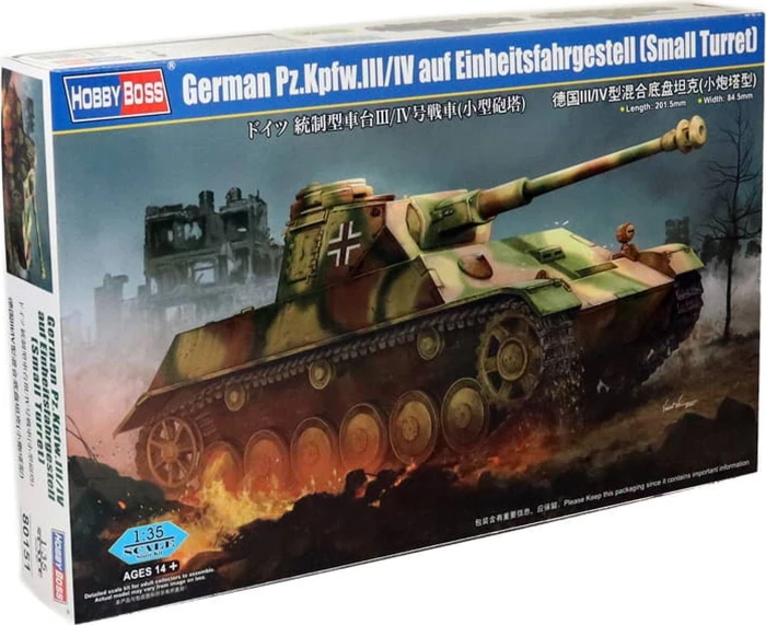 HobbyBoss German Pz.Kpfw.III/IV auf Einheitsfahrgestell Small Turret