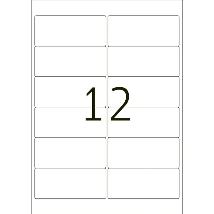 Herma Folienetiketten, 99.1x42.3mm, wetterfest, gelb, matt, 25 Blatt (300 Etiketten)