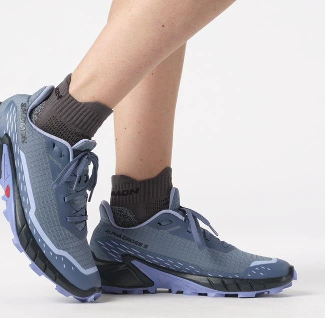 Salomon Alphacross 5 bering sea/carbon/blue heron (Damen)
