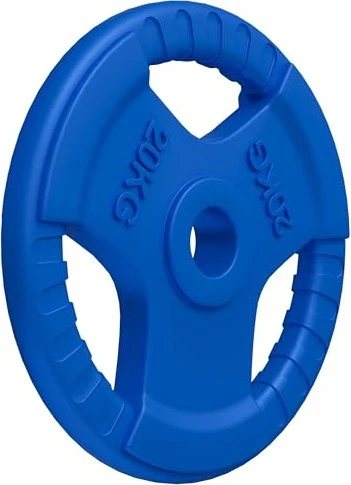 Gorilla Sports Olympia Gummi Gripper 50/51mm Hantelscheibe 20kg