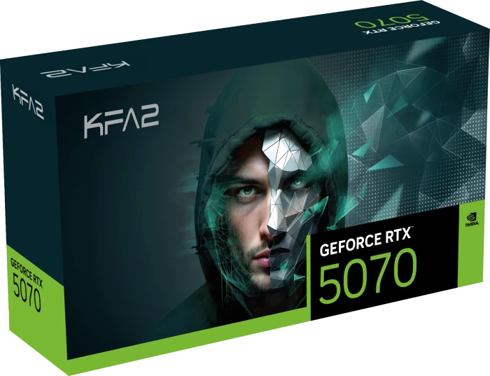 KFA2 GeForce RTX 5070 1-Click OC, 12GB GDDR7, HDMI, 3x DP