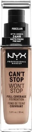 NYX Can't Stop Won't Stop Foundation porcelain, 30ml
