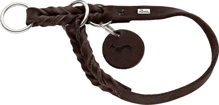 Hunter Dressurhalsung Solid Education, M-L, braun