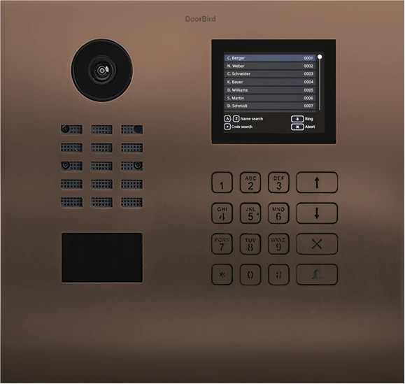 DoorBird D21DKH IP Video Türstation für Mehrfamilienhäuser/Gebäudekomplexe