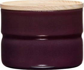 Riess Vorratsdose mit Eschenholzdeckel 270ml aubergine