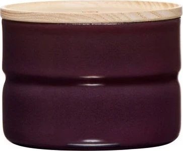 Riess Vorratsdose mit Eschenholzdeckel 270ml aubergine