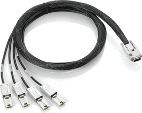 HP Infiniband x4 [SFF-8470] auf 4x1 mini SAS x4 [SFF-8088] Kabel, 2m (AH587A)