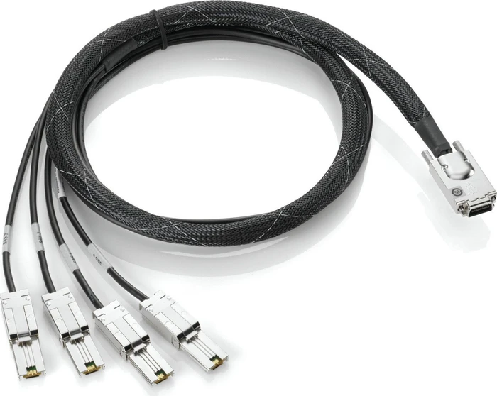 HP Infiniband x4 [SFF-8470] auf 4x1 mini SAS x4 [SFF-8088] Kabel, 2m