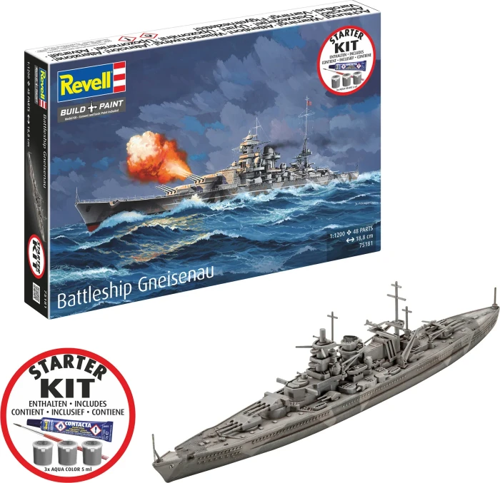 Revell Starter Kit Battleship Gneisenau