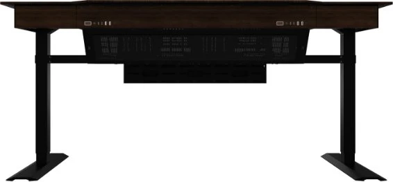 Lian Li DK07 Wood, schwarz/braun, Glasfenster
