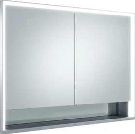 Keuco Royal Lumos Spiegelschrank für Wandeinbau, 2 kurze Türen, 105x73.5cm