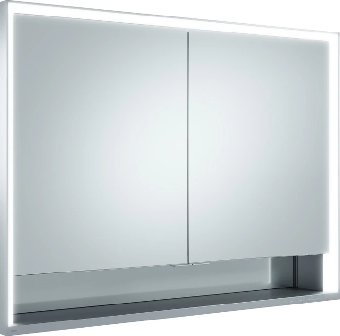 Keuco Royal Lumos Spiegelschrank für Wandeinbau, 2 kurze Türen, 105x73.5cm