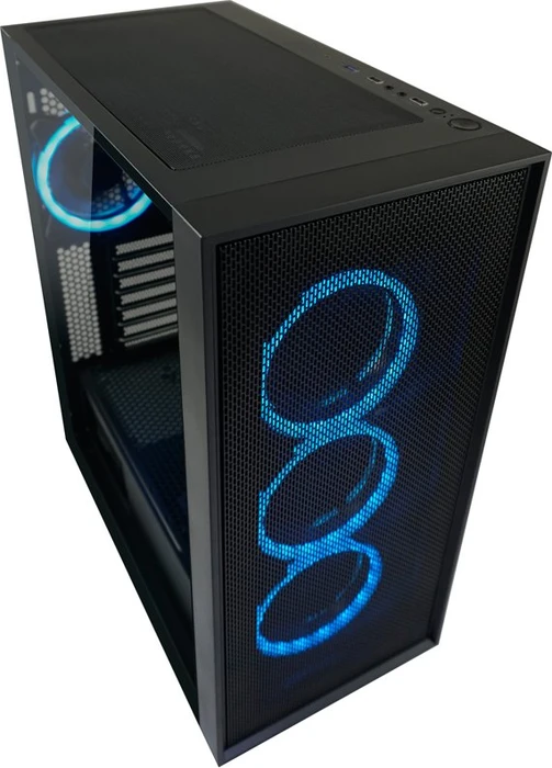 LC-Power Gaming 802B Black_Wanderer_X, schwarz, Glasfenster