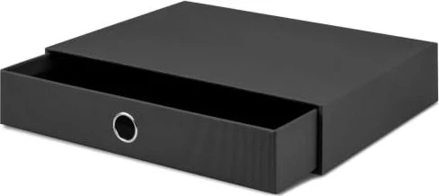 Rössler 1er Schubladenbox, 1 Schublade, A4, schwarz
